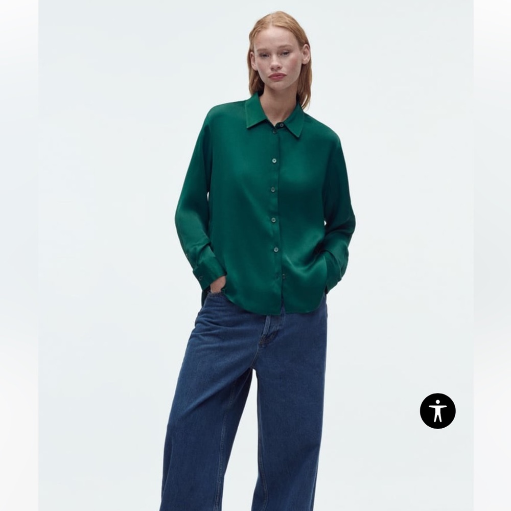 SATIN EFFECT SHIRT
